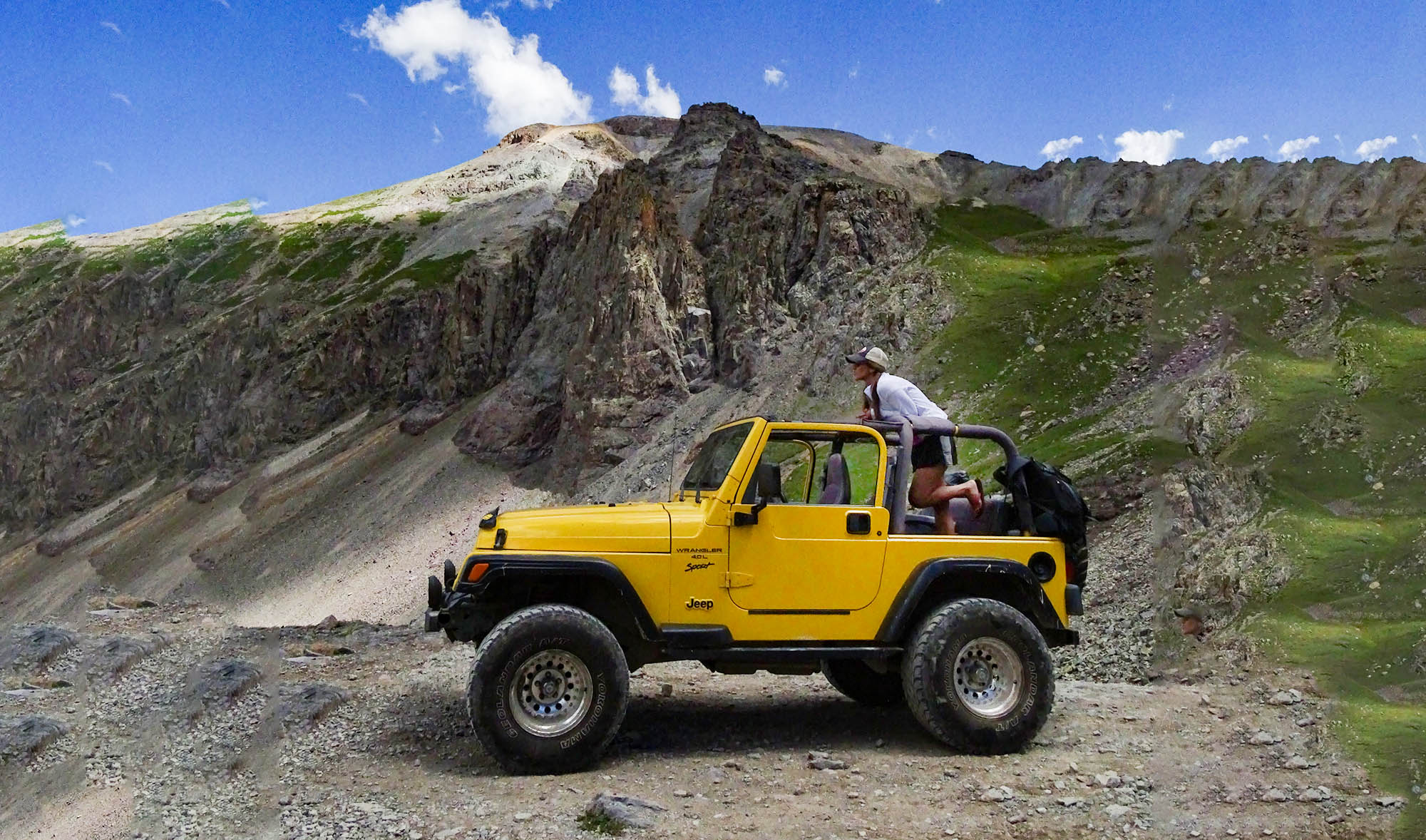 Jeep on trail