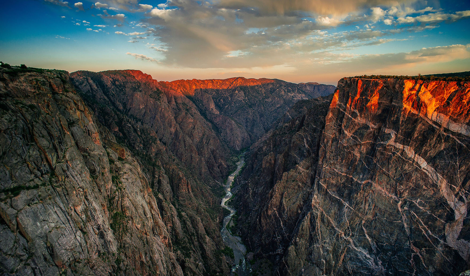 Black Canyon National Park during sunrise